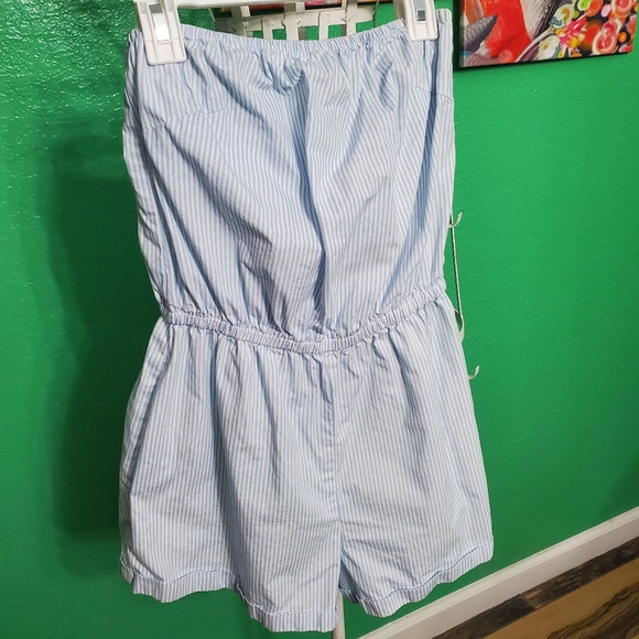 Kimchi Blue / White Striped Romper Sz Small - Picture 2 of 5